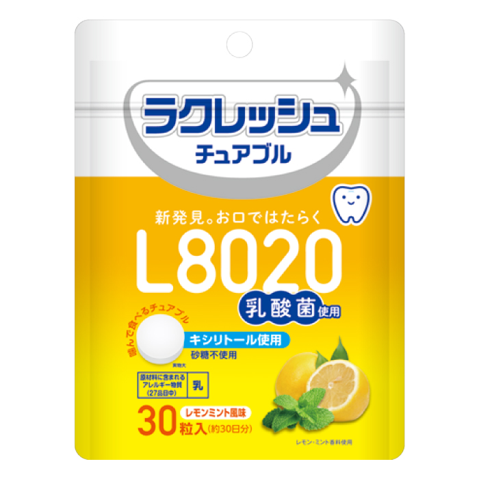 L8020乳酸菌ラクレッシュ チュアブル レモンミント風味