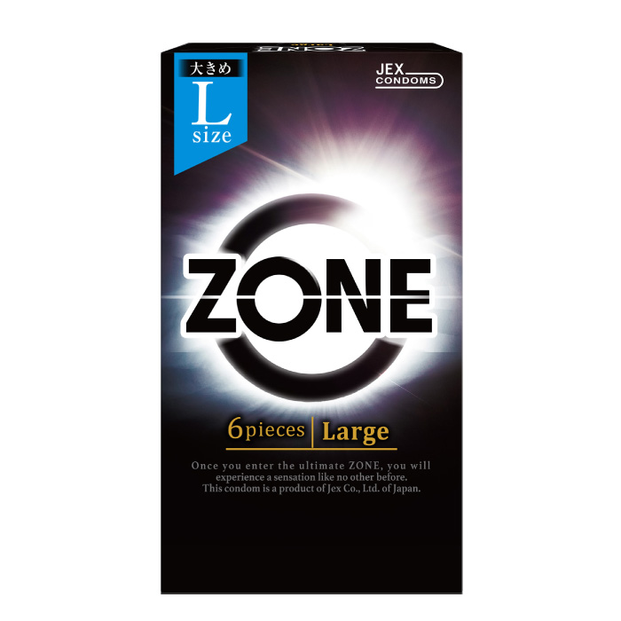 コンドーム ZONE(ゾーン)  Large Lサイズ ラテックス製 6個入